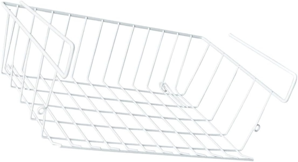 Punch Hanging Storage Basket Shelf Versatile Organizer for Wardrobe Kitchen and Cupboard Compact Wall Mounted Design for Spaces Easy Installation Fits