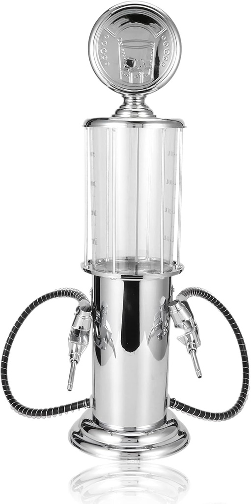 Liquor Dispenser with 2 Sprayer Beverage Wine Whiskey Dispensers Container, Liquor Beer Wine Soda Soft Drink Beverage Pump Gas Station Machine Pour Machine, Bartender Alcohol Dispenser Station