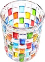 Artistic Glass Water Mug Decorative Painted Juice Cup Present for Home Decor