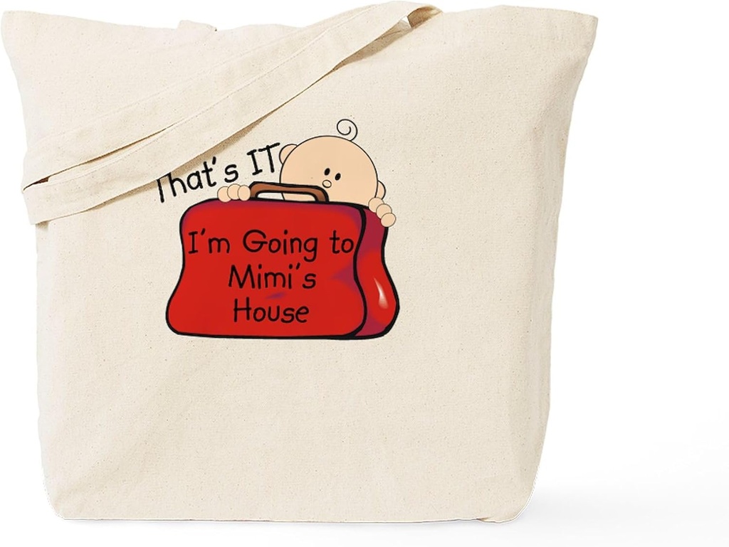 CafePress Going To Mimi's Funny Tote Bag Reusable Natural Beige Canvas Shopping Bag