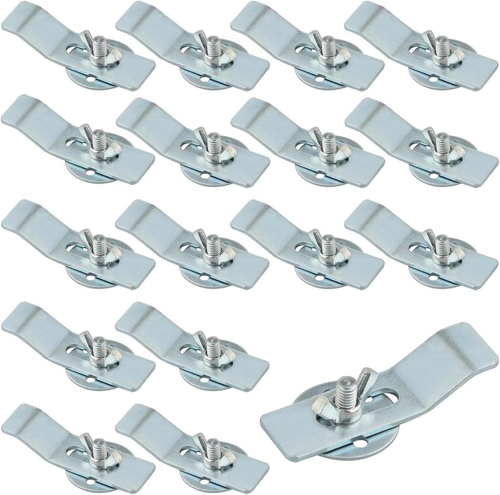 16 PCS Undermount Sink Clip Under Mount Sink Brackets Sinks Mounting Kit Bracket Heavy Duty mounting Clips Installation Repair Hardware Fastener Support for Kitchen Bathroom Sinks