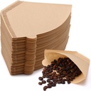 LemonRoad 600 Count #2 Cone Coffee Filters 2-4 Cups Disposable Paper Filters Unbleached Natural Cone Paper Compatible with Pour over and Drip Coffee Maker