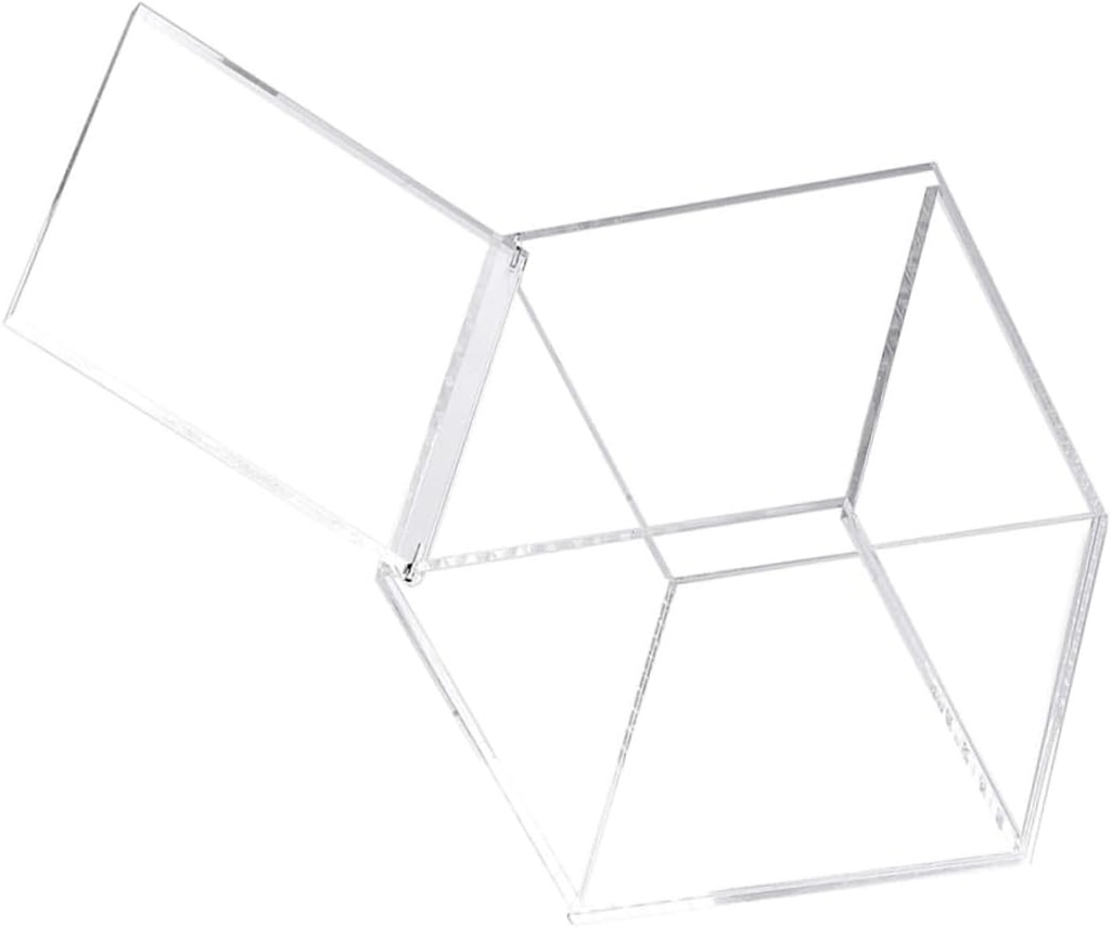 Acrylic Tea Bag Box Lid Decorative Storage Organizer Pod Holder Multi-use Decorative Box