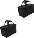 2pcs Outdoor Aluminum Thermal Bag Insulated Food Carrier for Camping Travel and Picnics Portable Cake Storage with Zipper
