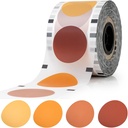 WYZworks Cup Sealer Film, Matte White 4 Brown Tones Lid Seals 3275 cups per roll @ 90mm-105mm, for Milk Tea, Coffee & Autumn Fall Seasonal Drinks Bubble Boba Beverage Sealing Film for PP Plastic Cup