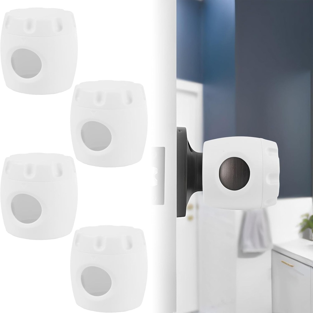 4Pcs Door Knob Safety Cover Robust Door Handle Protector Easy to Install Door Handle Protector Suitable for Bedroom Doors