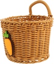 Garlic Container Storage Wall Hanging Storage Basket Woven Fruit Vegetable Basket for Kitchen Decor