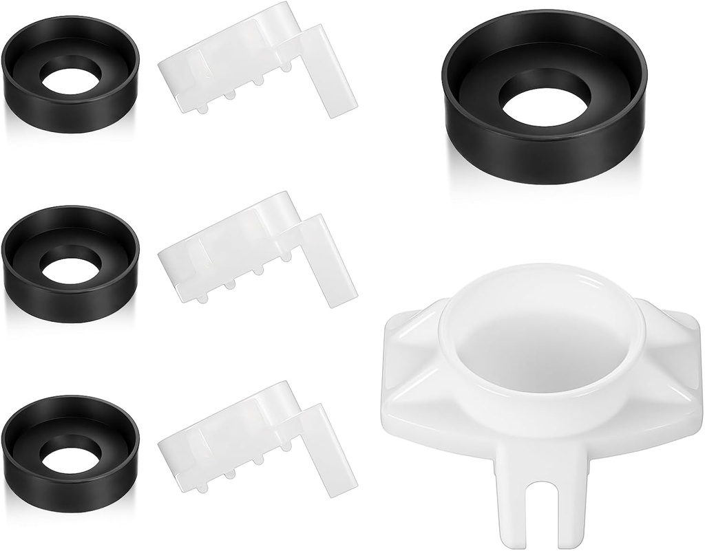 4 Sets Cup Seal with Diverter Gate, Tub Spout Diverter Repair Kit for Shower Bathtub Faucet, Replacement Tub Spout with Diverters for Tubs Outlet Bath Fixture Faucet Diverters Valve