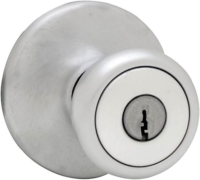 Kwikset Mobile Home Entry Knob in Satin Chrome