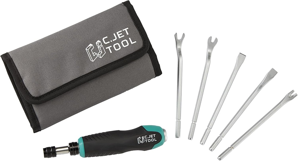 5 Pack Tack Lifter, Nail Puller, Upholstery Staple Remover, Rivet Removal Tool, Tack Puller, Screwdriver for Furniture