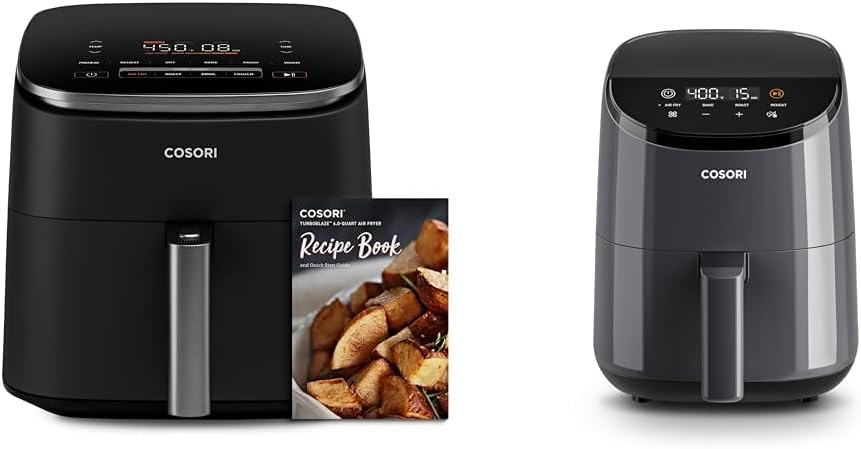 COSORI 6Qt TurboBlaze Air Fryer & 2.1Qt Mini Air Fryer Bundle