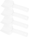 Ciieeo Food-grade Plastic Ice Scoop Set 4 Pieces Kitchen Scoop Large Grain Ice Cube Candy Nuts Flour Helper