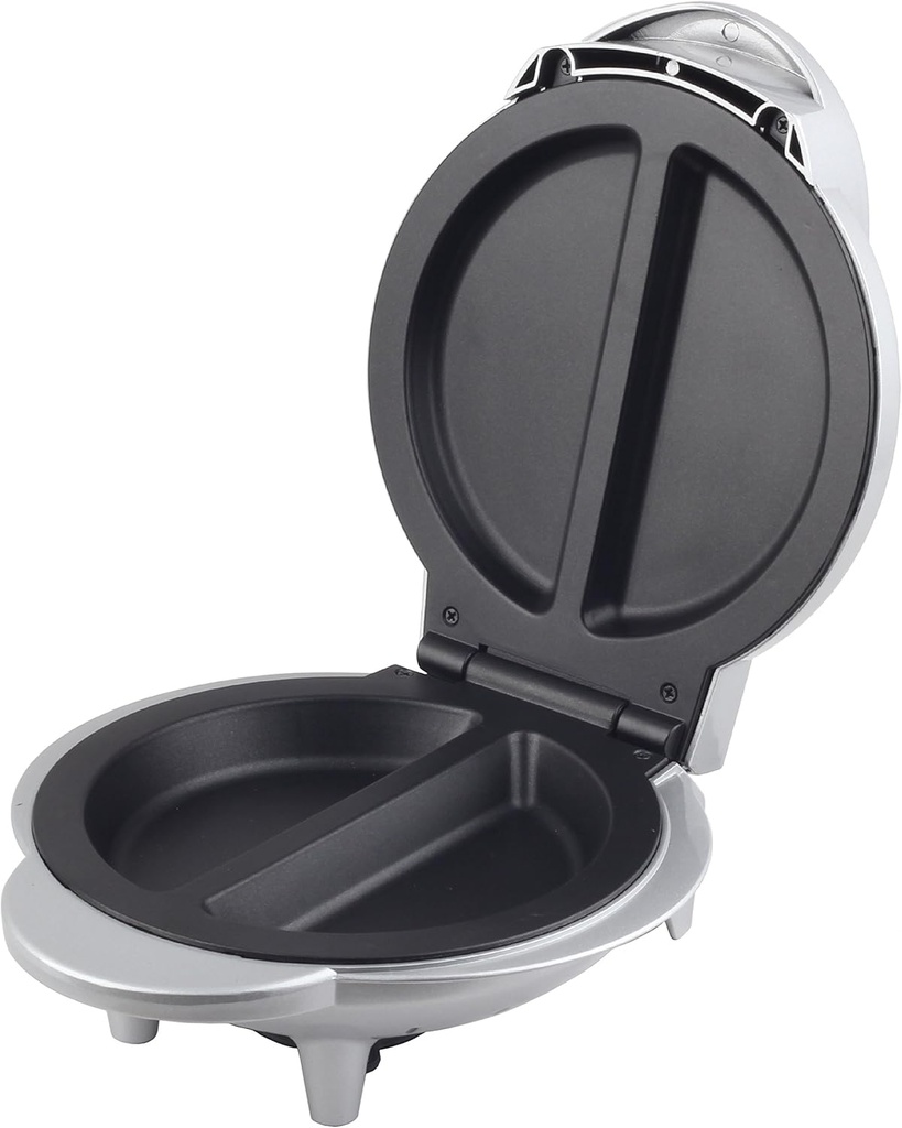 Brentwood TS-255 Non-Stick Electric, Silver Omelet Maker 5.75"x 9.5"x 11".
