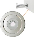 1/4" Thick SUS304 Tub Spout Cover Ring, Bathtub Faucet Surround Sealing Spacer Plate, Bath Shower Remodel Trim Faceplate Gasket (Chrome)