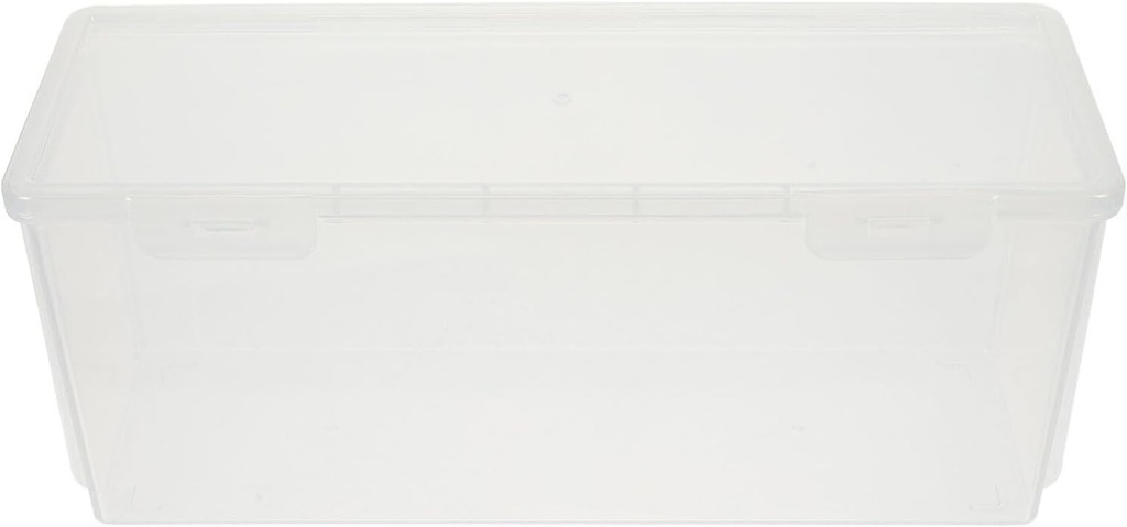 Luxshiny Transparent Bread Box Kitchen Countertop Bread Storage Container Toast Storage Box Lid Keeper Fresh