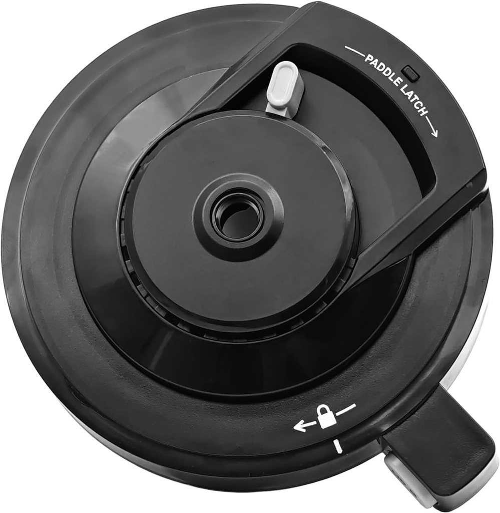 Outer Bowl Lid Replacement for Ninja CREAMi Deluxe Ice Cream & Frozen Treat Maker NC501 NC500 Series, Reusable Ninja Creami Deluxe Lid Replacement Parts Accessories, Dishwasher Safe (NO Paddle)