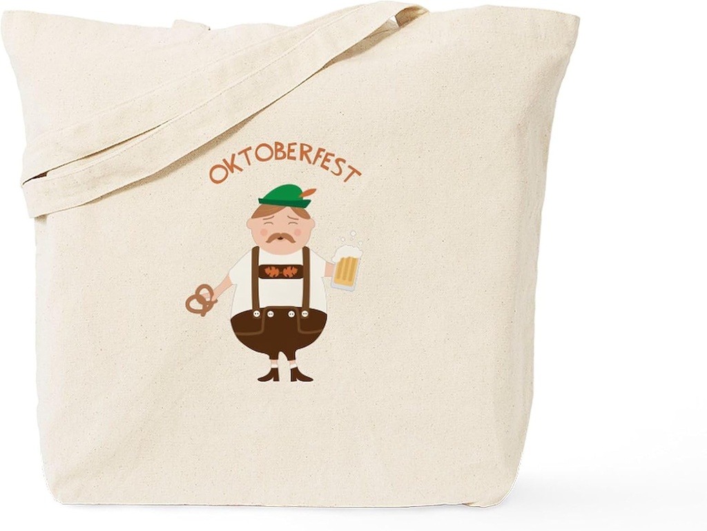CafePress Oktoberfest Tote Bag Reusable Natural Beige Canvas Shopping Bag