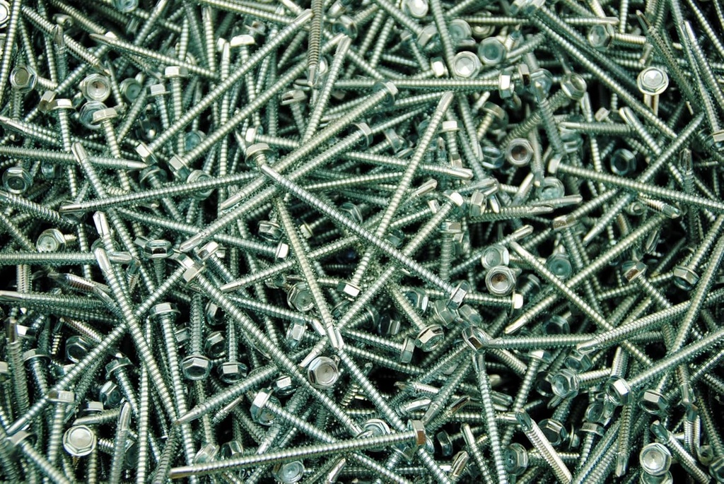 (300) Hex Washer Head #10 x 3 Self-Drilling #3 Tek Screw IHW