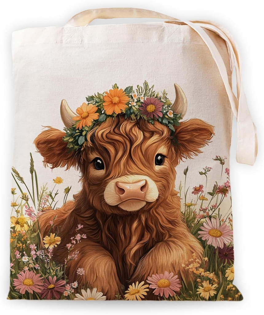 YOU FOUND ME Canvas Tote Bag for Women, Cute Cat Print Cotton Bag for Book Lovers, Bookworm Gifts Grocery Shopping Bag