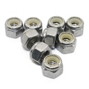 Quantity 50Pcs 1/4-20 Nylon Insert Hex Lock Nuts, 18-8 Stainless Steel /SUS304/, Plain Finish, by Fullerkreg