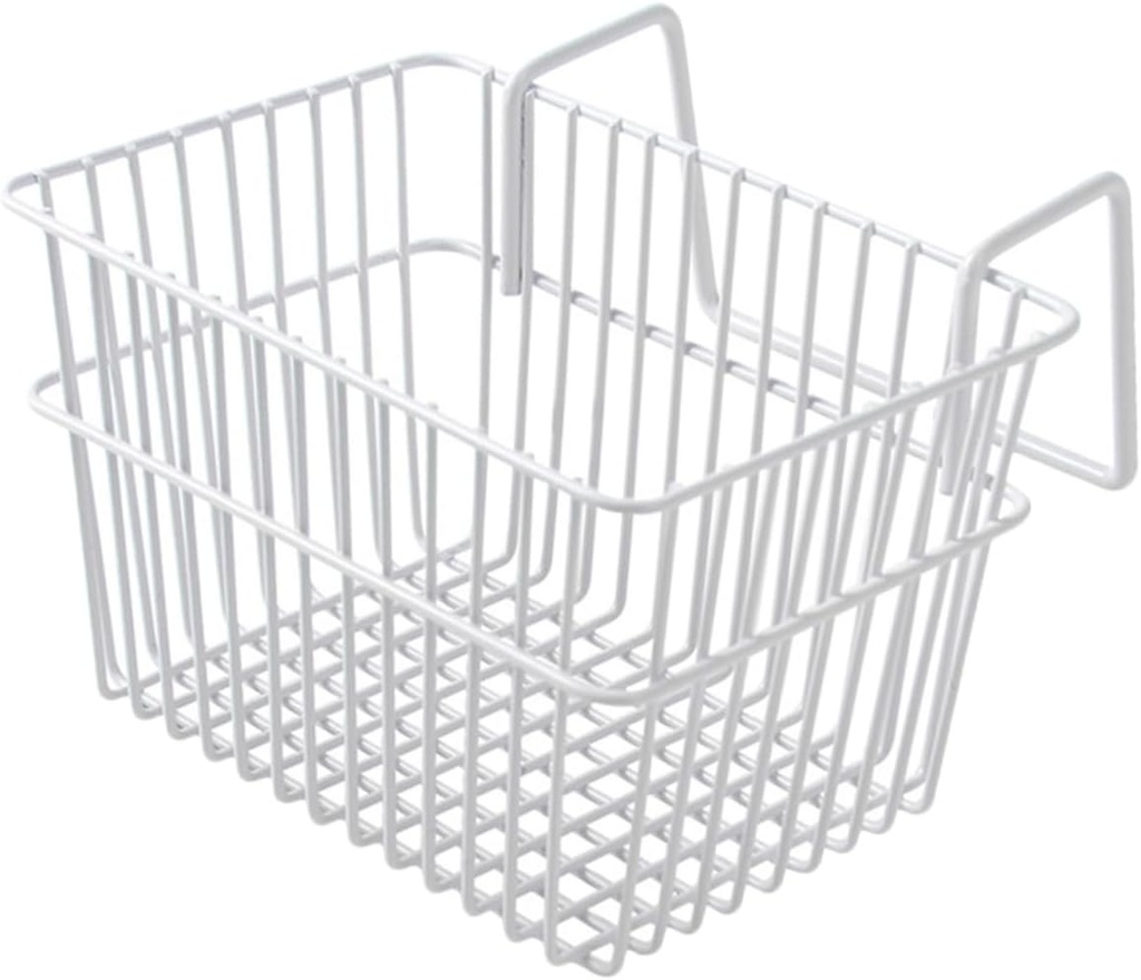 Alipis Metal Wire Basket with Wall Mount Sturdy Hanging Storage Organizer for Kitchen Bathroom and Office Space-saving Design for Easy Installation and Daily Use