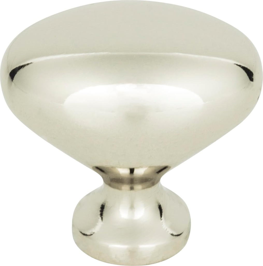 Atlas Homewares A804-PN 1-3/4-Inch Euro-Tech Collection Robins Egg Knob, Polished Nickel
