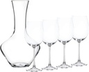 Nachtmann Vivendi Decanter & Bordeaux Glasses – 5-Piece Lead-Free Crystal Glassware Set, Elegant Break-Resistant Design for Red & White, Enthusiasts, Parties, Dining & Special Occasions
