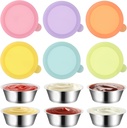DaKuan Salad Dressing Container To Go, Stainless Steel Condiment Container with Lids, Reusable Small Container Great for Lunch Boxes and Storing Sauces