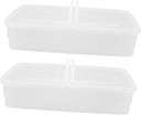 2pcs Stackable Pizza Dough Rising Box Lid Fermentation Storage Container for Bread Pizza Dough