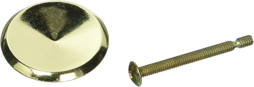 LE JOHNSON 38-3PPK1 1-1/2" RND BRS DR Knob