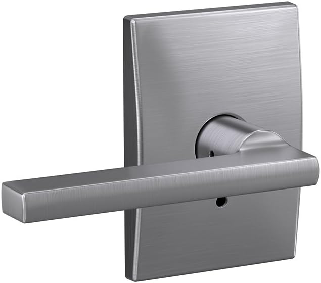 Schlage Custom FC172 LAT 626 CEN Latitude Non-Turning Lever with Century Trim, Satin Chrome