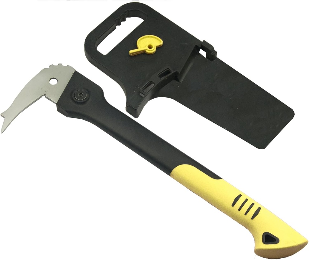 15" Hookaroon, Non-Slip Grip Handle, 90° Angled Blade, Landscaping Tool for Log Pick, Rotating, Dragging, Stacking