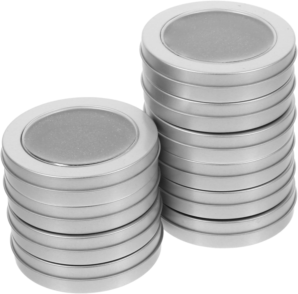 10pcs Portable Round Case for Candy and Cookies Sturdy Iron Storage Container for Projects and Party Favors for Organizing Sweets and Treats