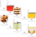 Lakesstory 2 oz Wine Plastic Glassess Pack of 10 Small Wine Sampler Glasses Plastic Wine Glasses 2oz Tasting Drinking Glasses Recyclable Tumbler Mini Dessert Cups Appetizer Cups Degustation