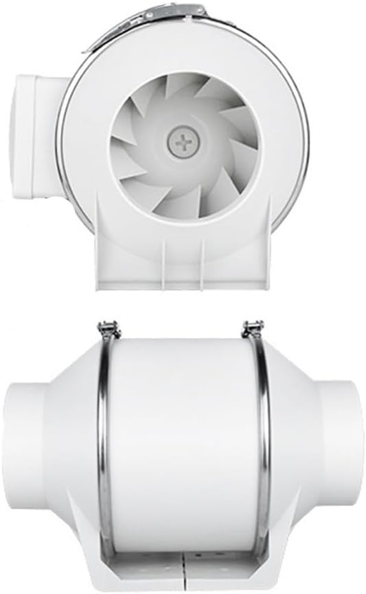 3/4/5/6/8/10/12 Inch Silent Ventilation Fan Exhaust Fan, Warm Shed Diagonal Flow Pipeline Fan for Grow Tents Homes Workshops Cooling