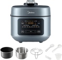 Midea 8-in-1 Electric Pressure Cooker with Dual Pots, Multi-Functional Programmable Slow Cooker, Rice Cooker, Steamer, Sauté Pan and More, 5 Quart