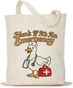Funny Nurse Canvas Tote Bag, Honk If It's An Emergency Goose Nurse, Funny Goose Nurse Gifts, Quirky Nurse Accessories Gift