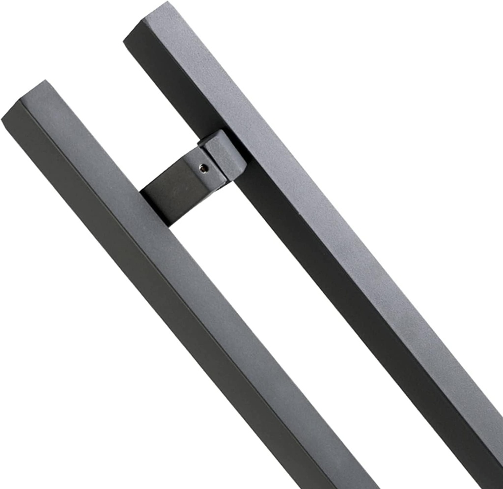 Modern Push Pull Bar Handle,Large Rectangle Commercial Door Handle,Double Sided Sliding Barn Handle,Handle Parts Replacement Hardware Set,Stainless Steel,80 100 120 150cm Long (Col