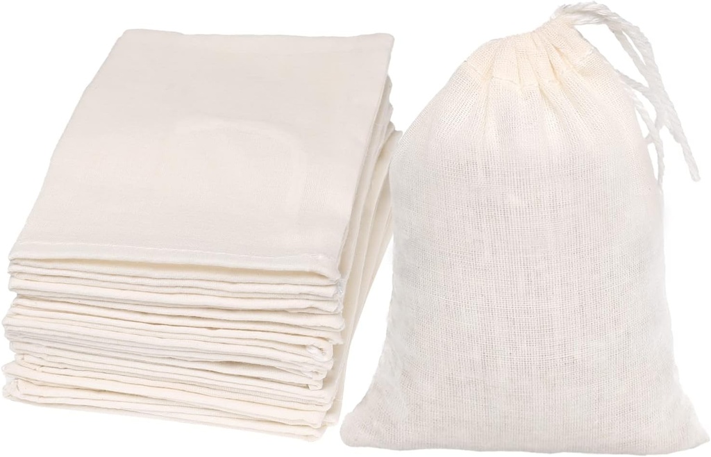Limko Cotton Bags Muslin Bags Sachet Bag for Home Supplies (3x4 Inch 10 Pack)