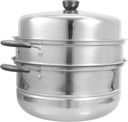 Thickened Stainless Steel Steamer Pot Food Steamer Basket for Cooking Steaming Pots for Steamed Buns Rice Eggs Dumplings Seafood More Induction Cooker Gas Stove Safe