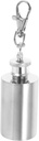 PRETYZOOM Stainless Steel Mini Keychain Flask for Portable Flask Compact Design for Easy Carrying for Alcohol and Outdoor Use