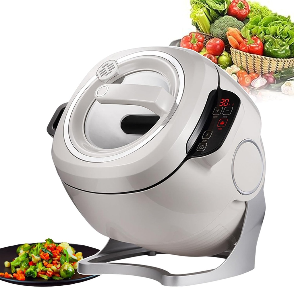 Automatic Cooking Machine, Drum Type Food Processor, Automatic Stir Fry Machine, Touch Panel Cooker Robot, 3 Gears Firepower, Even Cooking