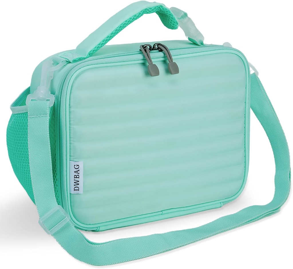 Insulated Lunch Bag for Women/Men Reusable Lunch Box for Office Work Picnic Beach Leakproof Cooler Bag Freezable Lunch Bag for Adult (Green)