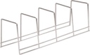 Better Houseware 4-Section Plate Rack, Large, Chrome