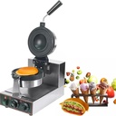 UFO Burger Machine,Ice Cream Filling Waffle Maker,Household Commercial Ice Cream Burger Maker Machine, Non-Stick Electric Panini Press,Dual-Sided Heating,Adjustable Temperature 50-300℃