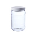 Consolidated Plastics 41182 Wide-Mouth PET Round Container with Lid, 32 oz, Clear, 12 Piece