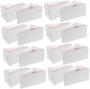 50sets Cake Slice Boxes Cake Packing Case Biscuit Containers Cupcake Containers Bakery Boxes