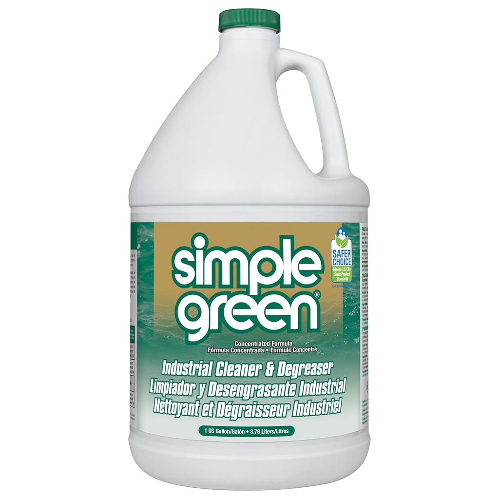 Simple Green 13005CT Industrial Cleaner and Degreaser, Concentrated, 127.8 Fl Oz, Pack of 1, White