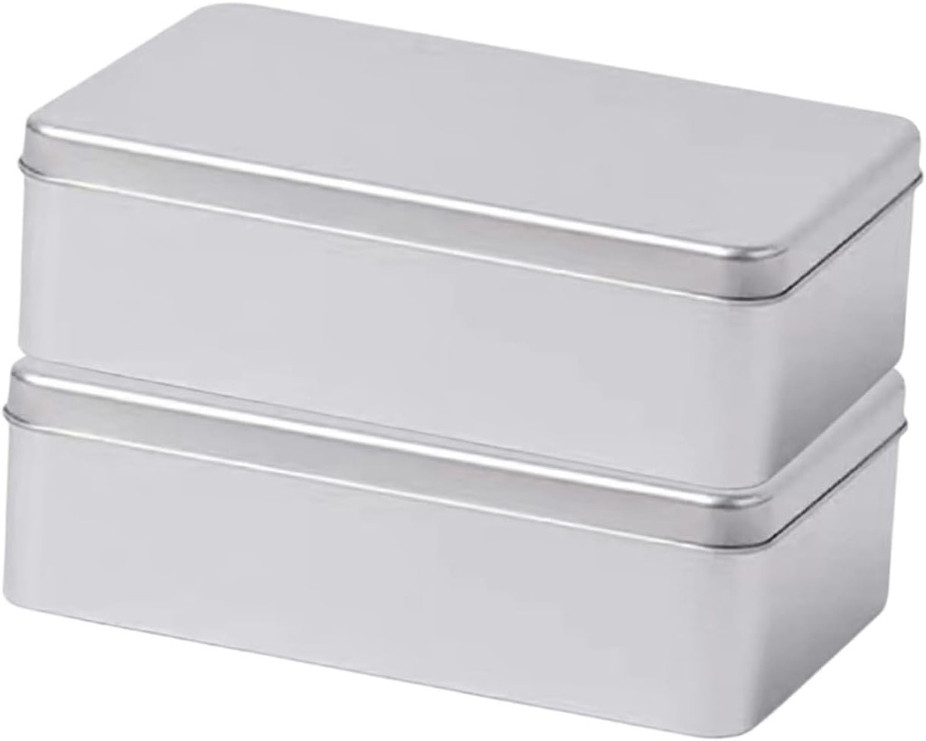 Garneck Diy Cake Boxes Nougat Molds Stainless Steel Boxes Baking Bread Pans Cake Mold Lids