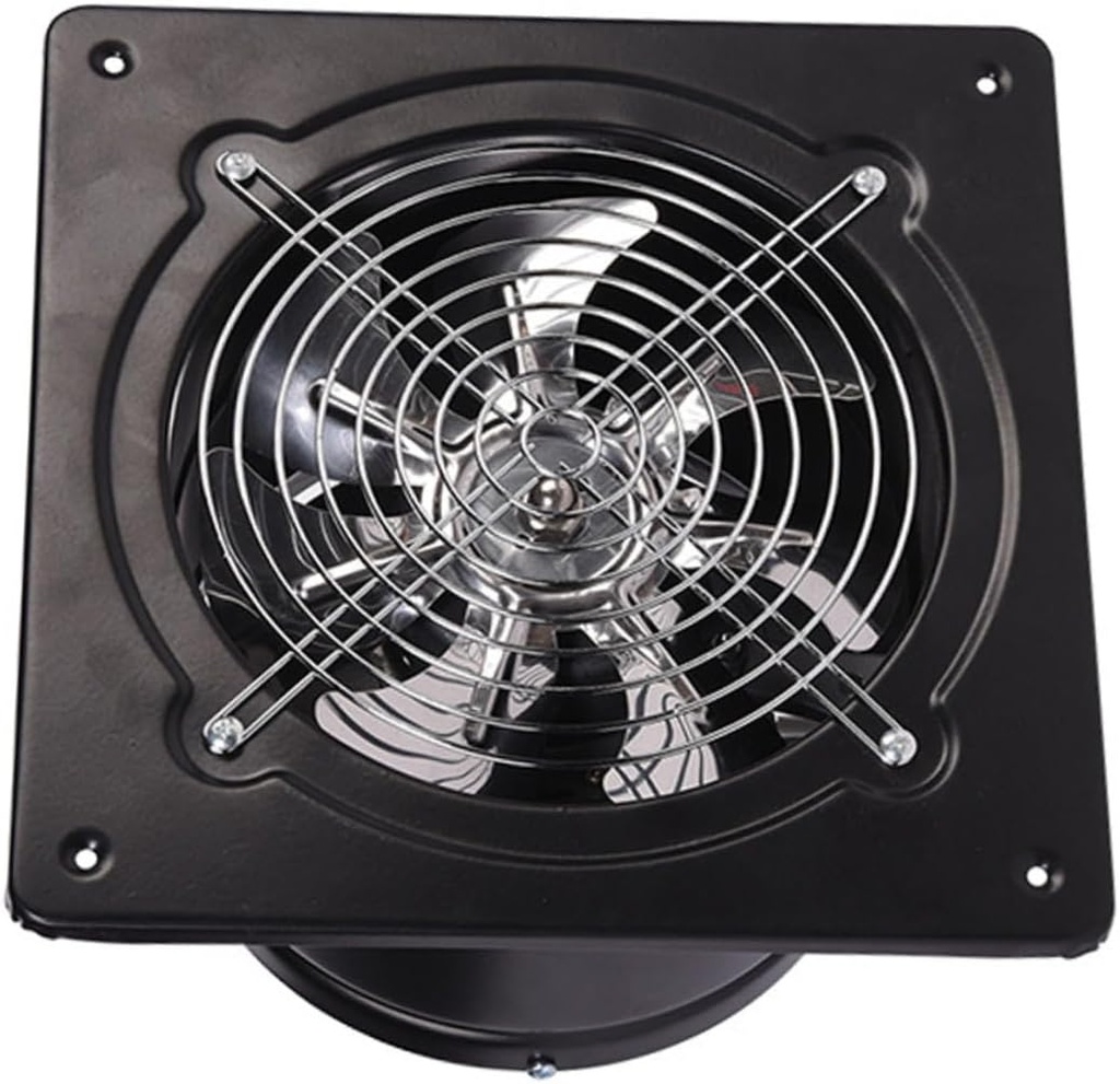 HOMSFOU 40w Exhaust Fan for Kitchen and Bathroom Wall-mounted Ventilation Fan Ultra-quiet Design for Toilets Showers and Living Spaces Easy Installation Black